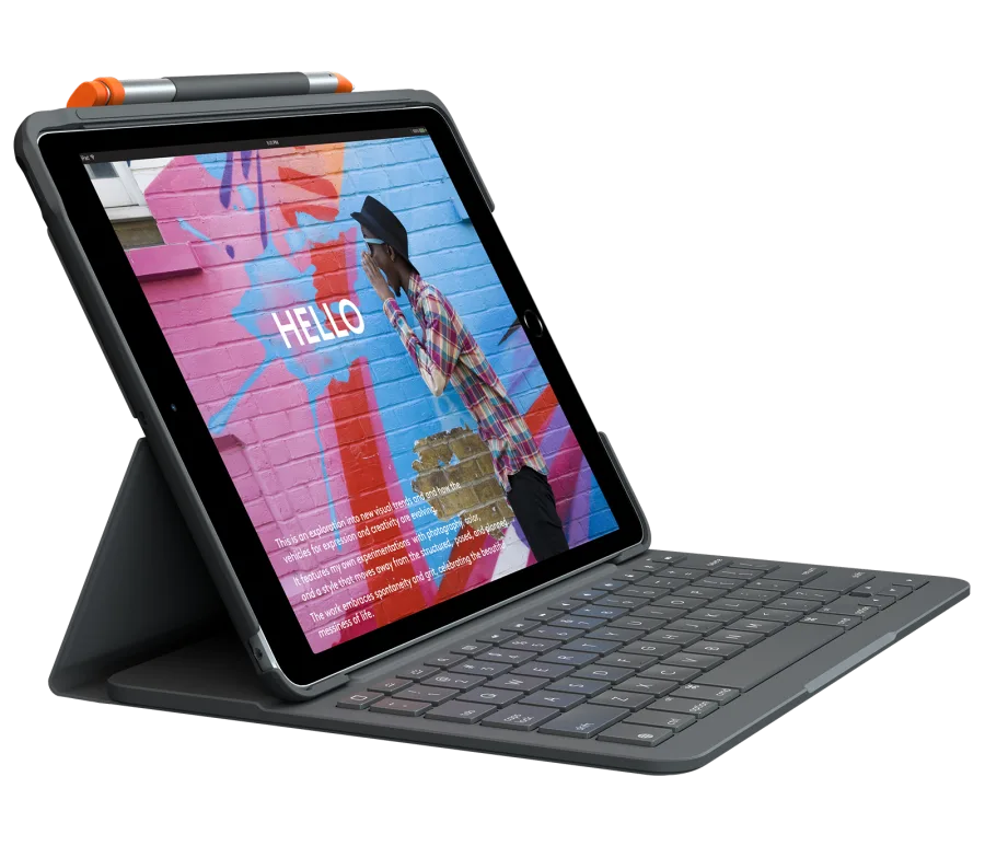 Logitech SLIM FOLIO  Keyboard case with Bluetooth for iPad - Golchha Computers