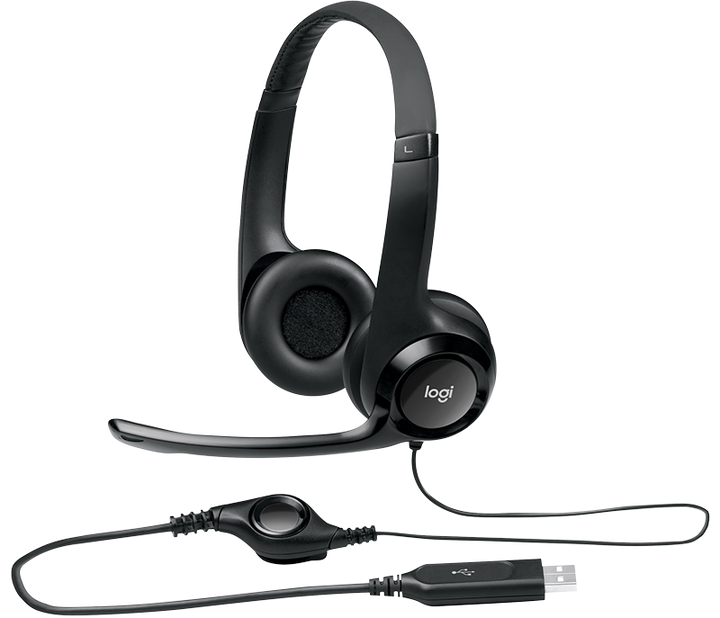 Logitech H390 USB Computer Headset With enhanced digital audio and in line controls