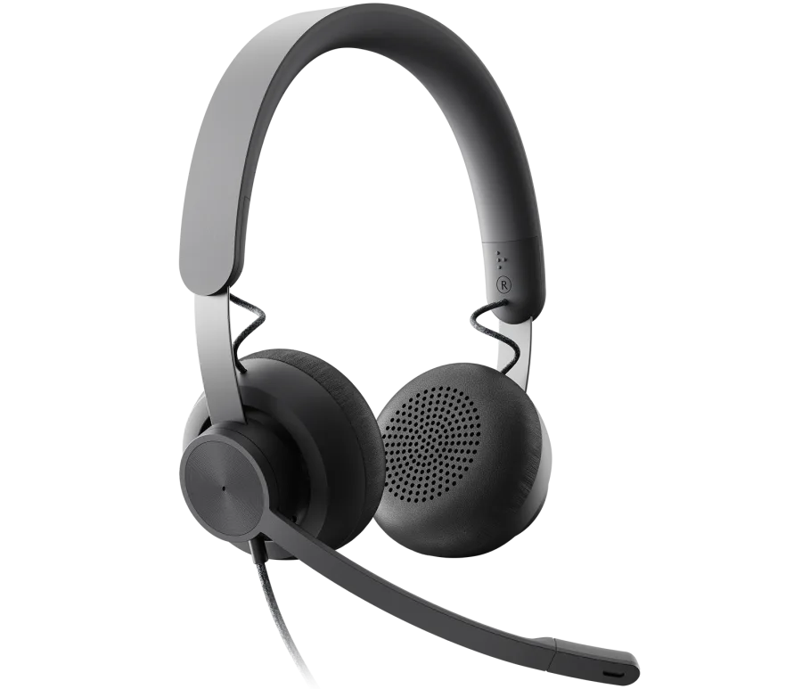 LOGITECH ZONE WIRED USB headset features premium audio drivers and advanced noise-canceling mic technology. - Golchha Computers