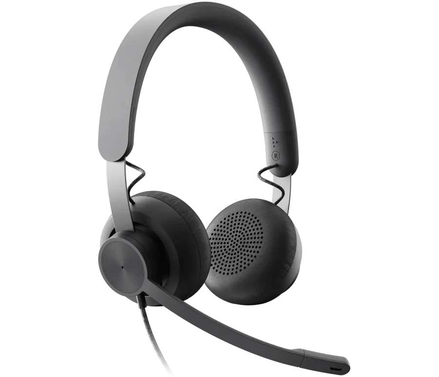 LOGITECH ZONE WIRED USB headset features premium audio drivers and advanced noise-canceling mic technology. - Golchha Computers